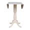 International Concepts Round 42 in Rd Dual Drop Leaf Pedestal Table, 41.5 inH, Unfinished, Ready to Finish, 42 in W, 42 in L K-42DPT-6B-2 - alternate 4